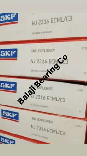NJ2316 ECML/C3 Single Row Cylindrical Roller Bearing Steel Cage